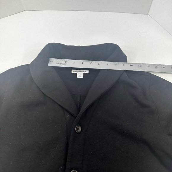 Am Essentials Women's Size Small Button Up Fleece Jacket Black New With Tags - Picture 7 of 14